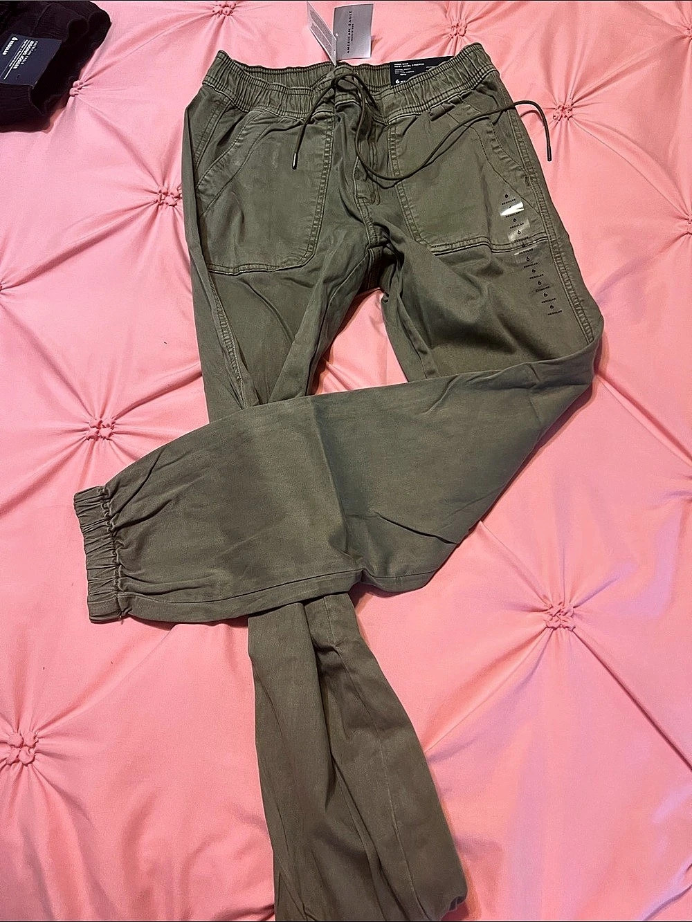 American Eagle High-Rise Next Level Stretch Jegging Jogger Stretch Olive Size 6